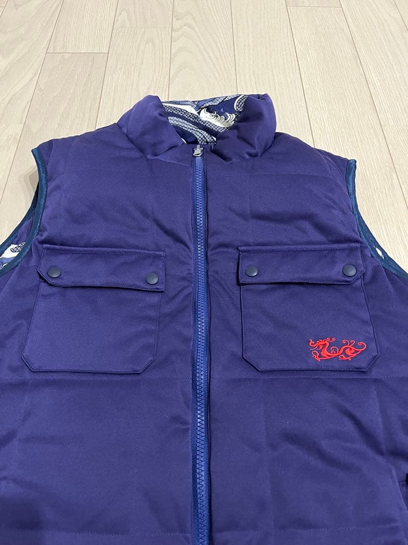 ダンスウィズドラゴン　ゴルフウェア　ダウン ベスト　メンズ　2 新品同様