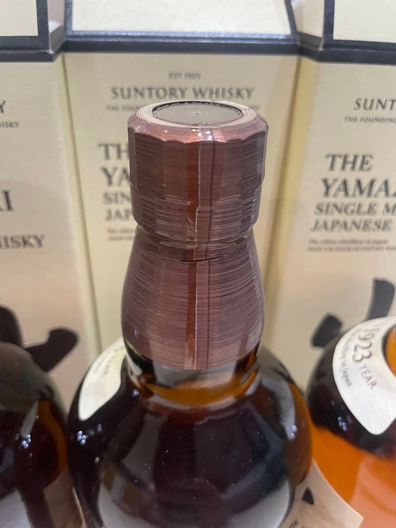 山崎 シングルモルトウイスキー 700ml 箱入り　100周年記念ラベル　5本