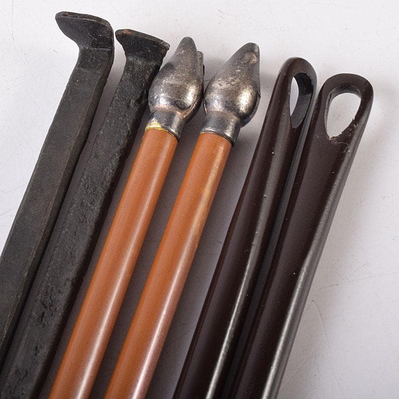 茶道具　木村清五郎造　銅製　火箸　共箱　鉄製など　3点まとめて　C　7317