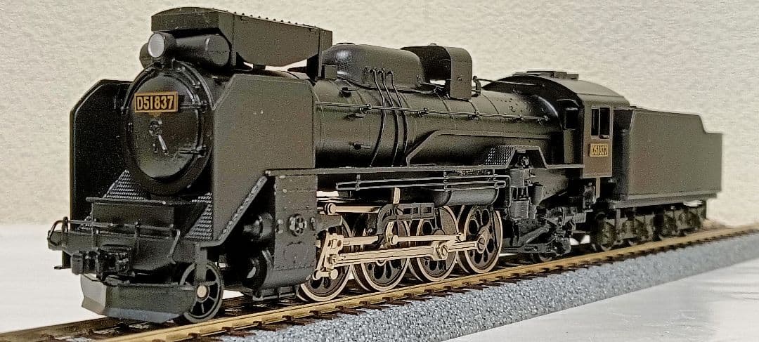 HOゲージ 天賞堂アダチ Ｄ51重装備蒸気機関車、メンテナンス済