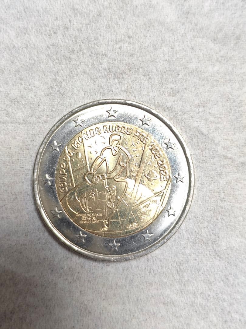フランス ラグビーワールドカップ 2ユーロ硬貨