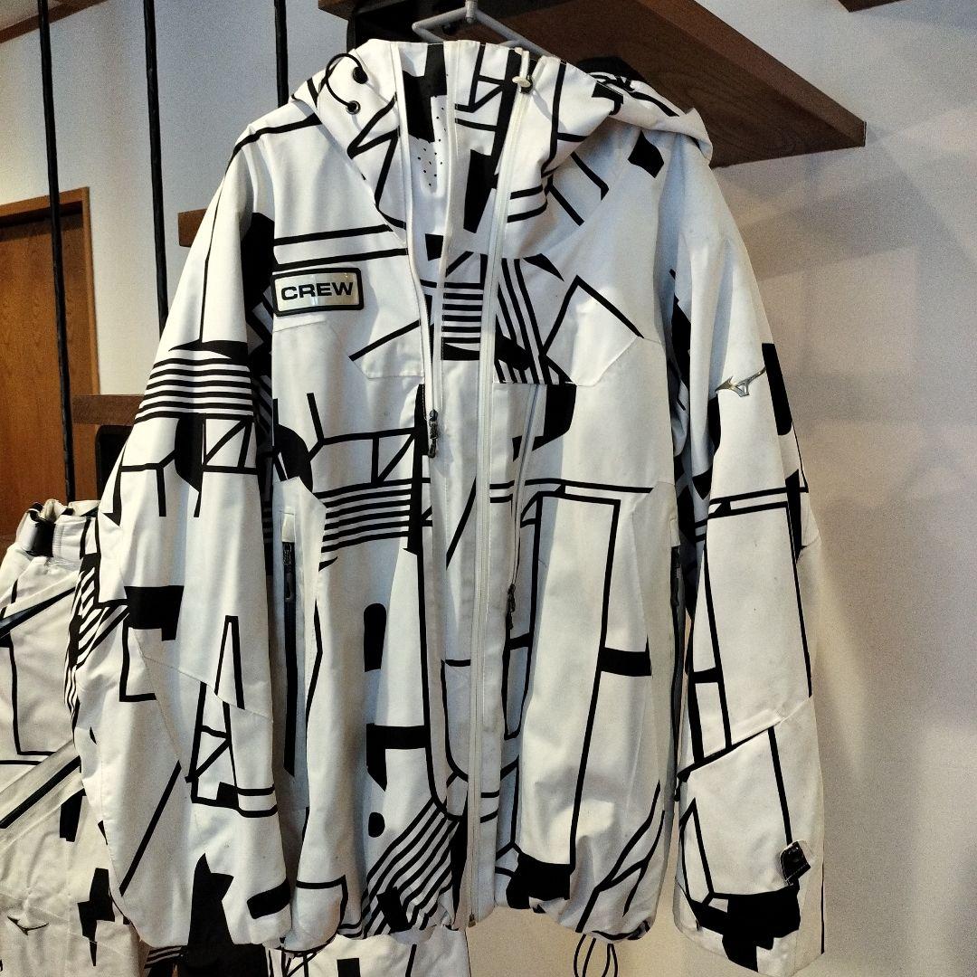 ミズノ　CREW 幾何学模様 スキーウェア 上下セット