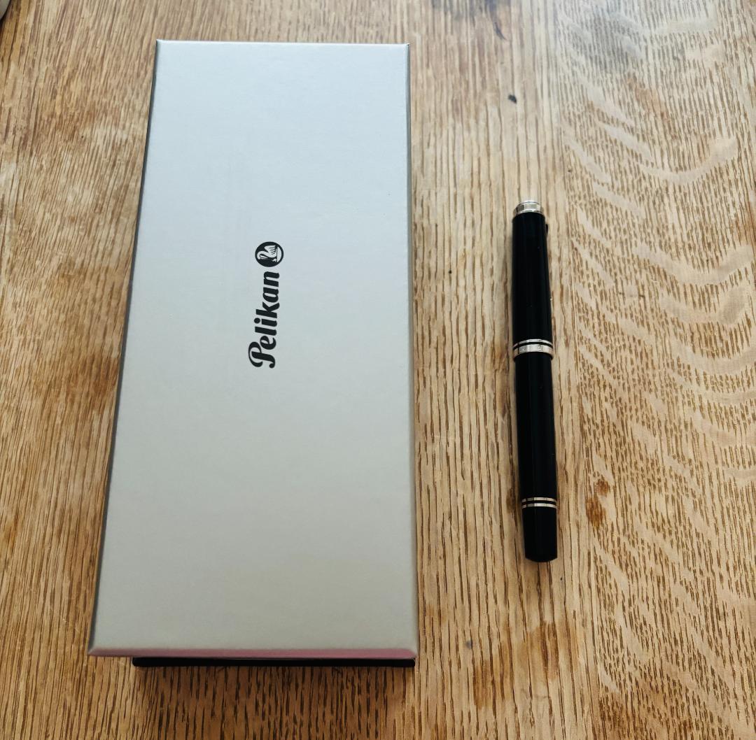 Pelikan★ペリカン★スーベレーン★M605★M（中字）★ブラック×シルバー