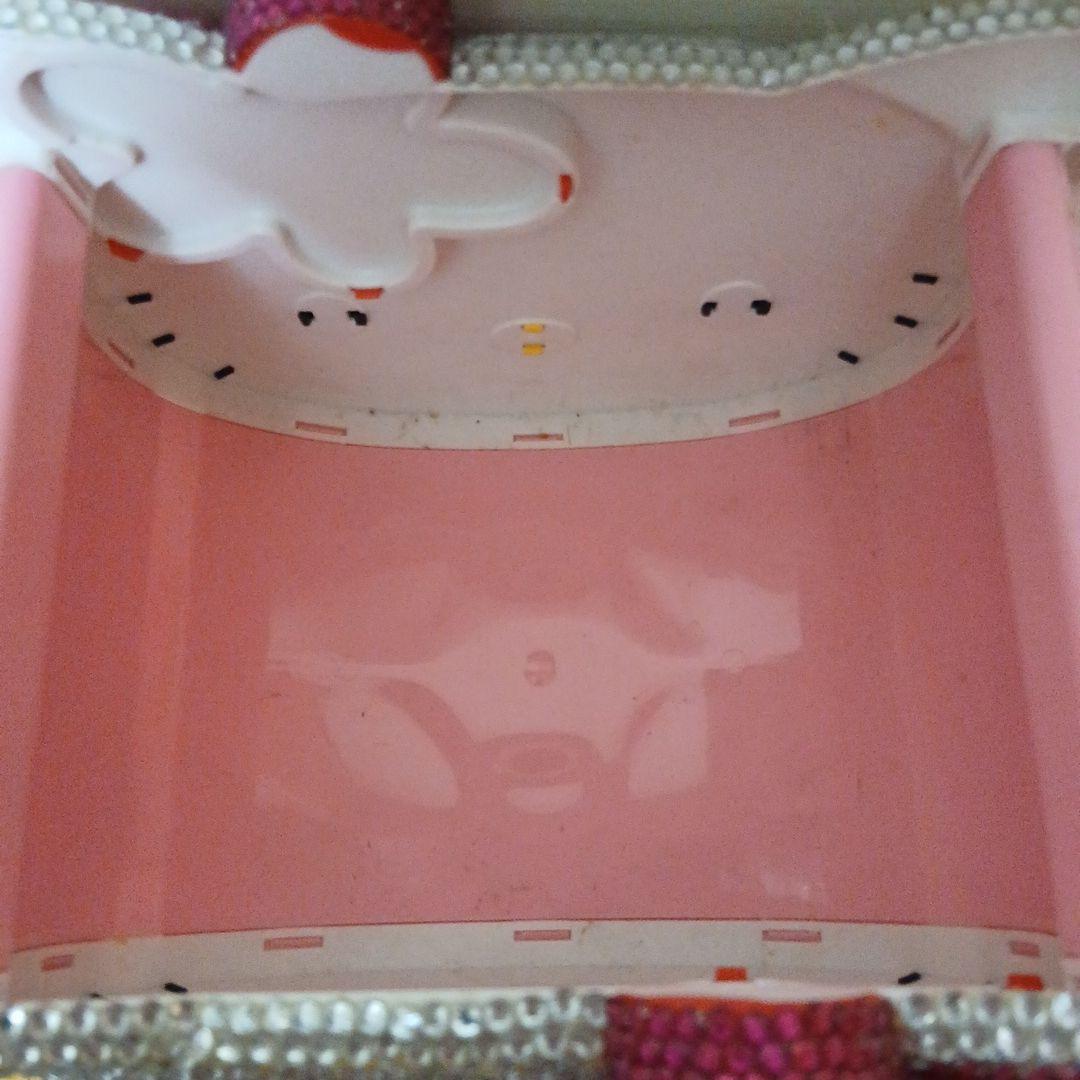 ハローキティ　キラキラビジューアレンジ　小物入れ