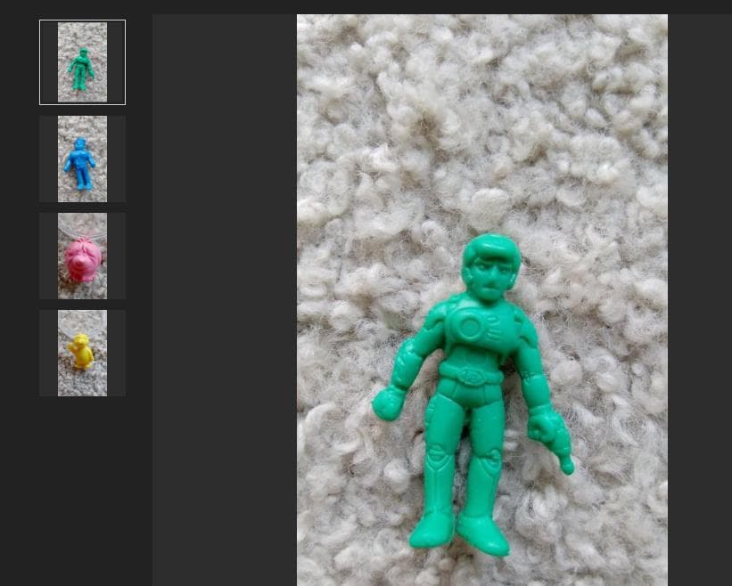 B キャプテンフューチャー フィギュア 消しゴム レトロ x4