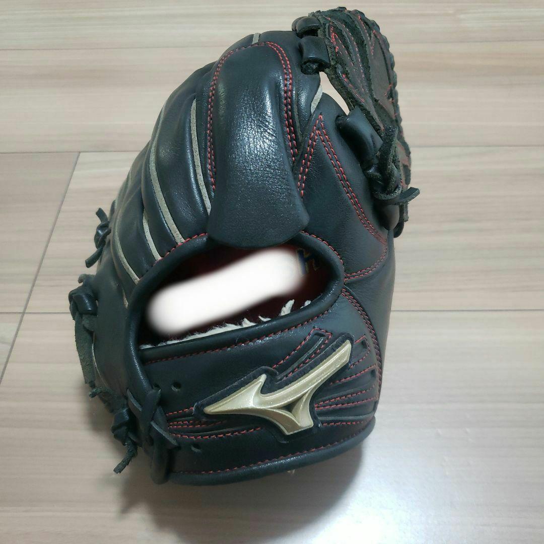 Mizuno ブラックレザーグローブ ゴールドロゴ