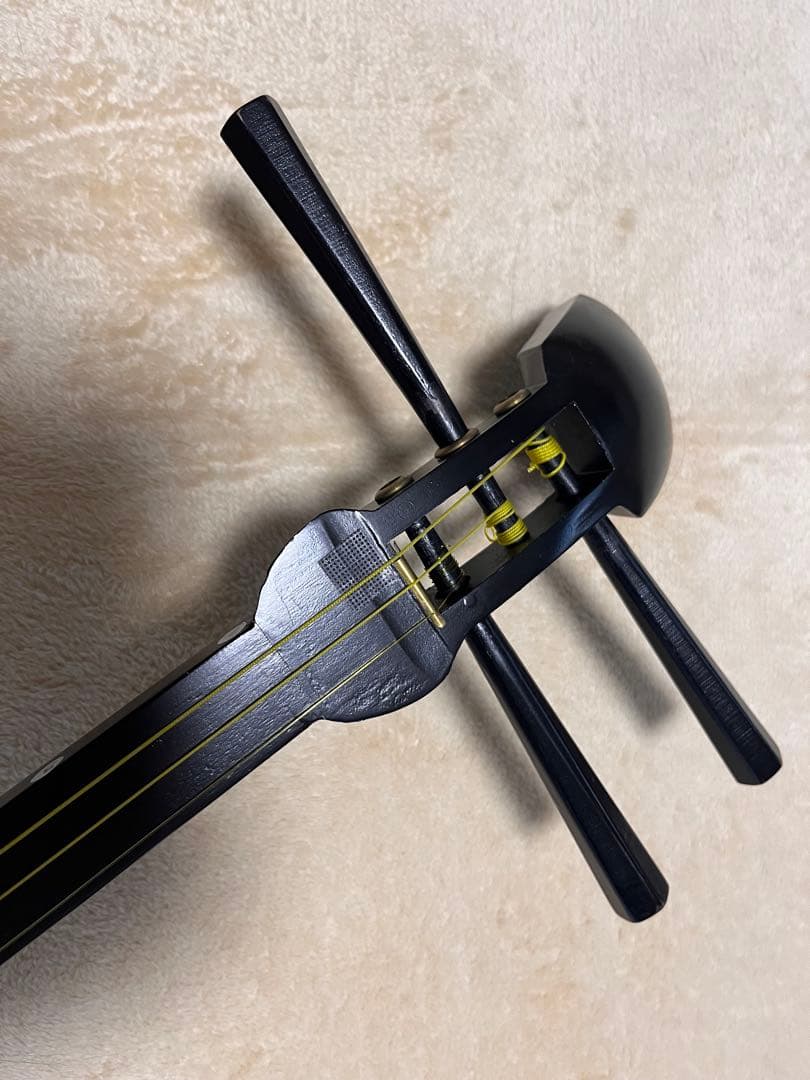 皮が割れない？地唄三味線（中棹、破れなし、体験用に）