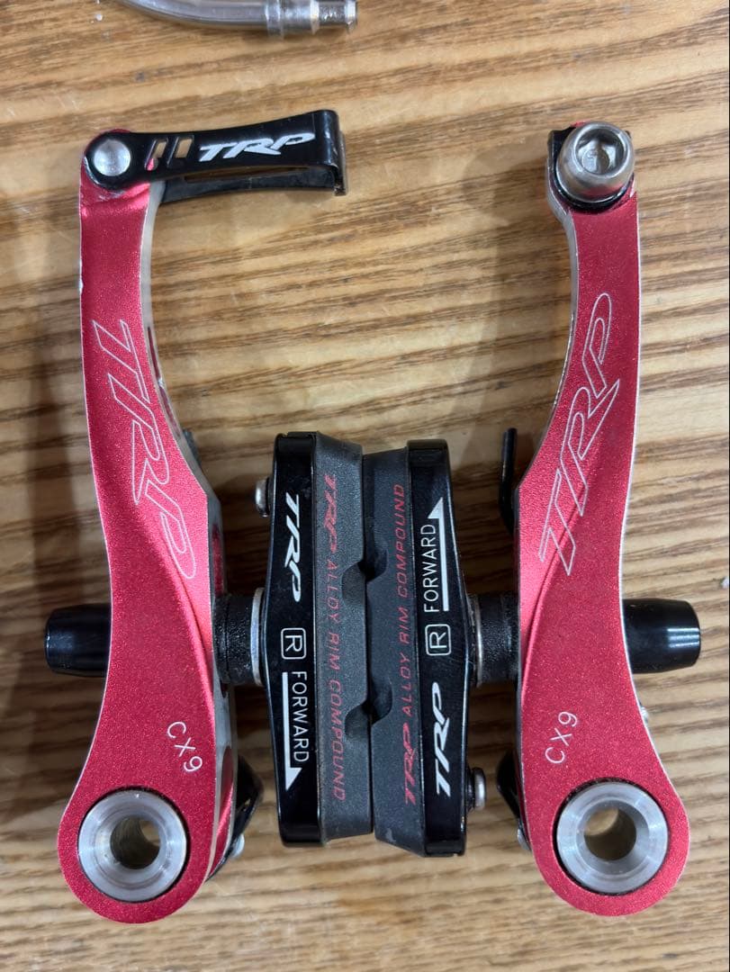 TRP CX9 Vブレーキ レッド