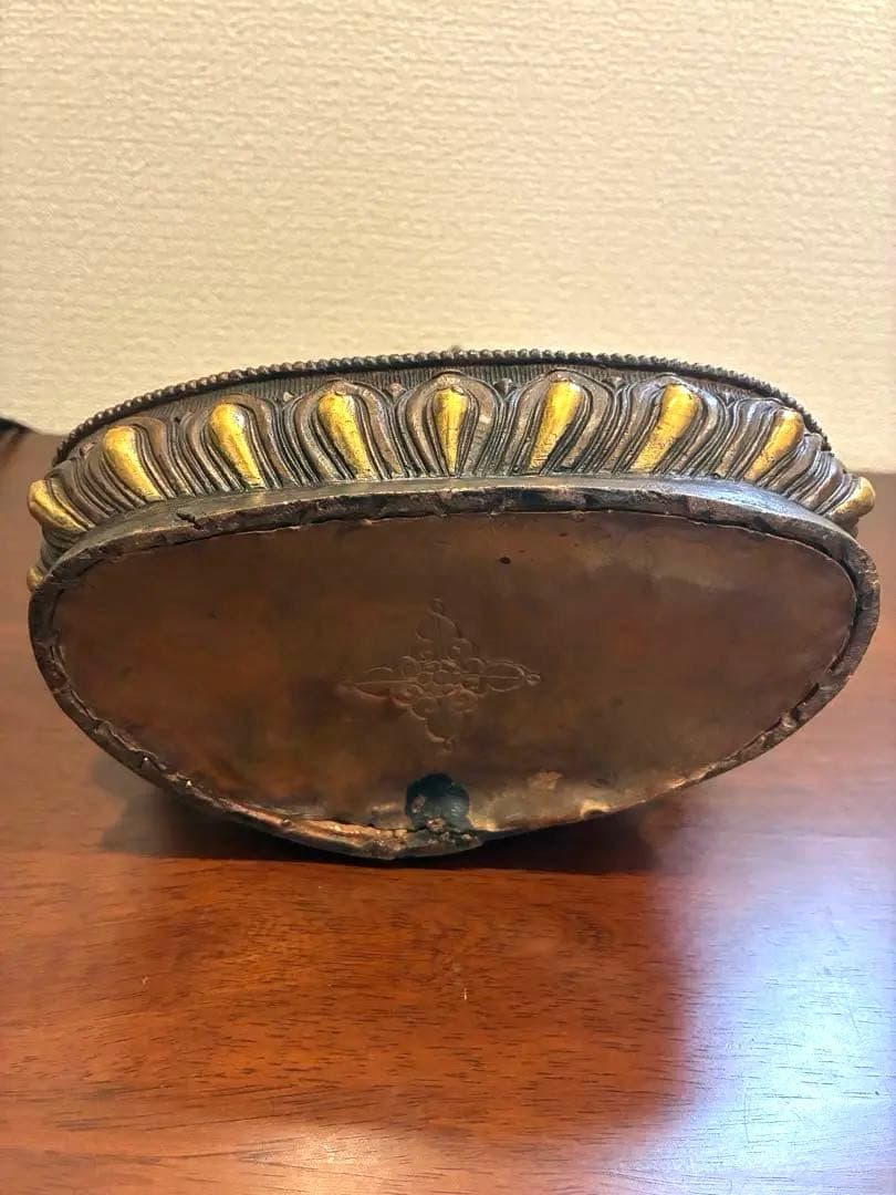 チベット　ネパール　無量寿仏坐像　仏像　金銅仏