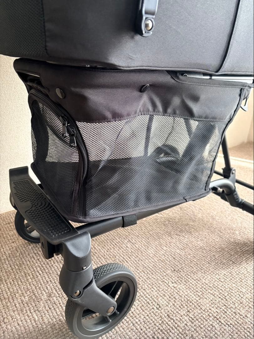 【美品】 AIRBUGGY エアバギー WIZ X ペットカート ブラック