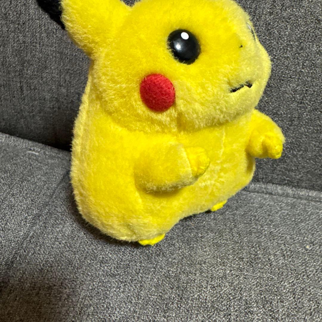 希少♡レトロ　ピカチュウ　音が鳴るぬいぐるみ　赤タグ　笛　ポケモン　初期