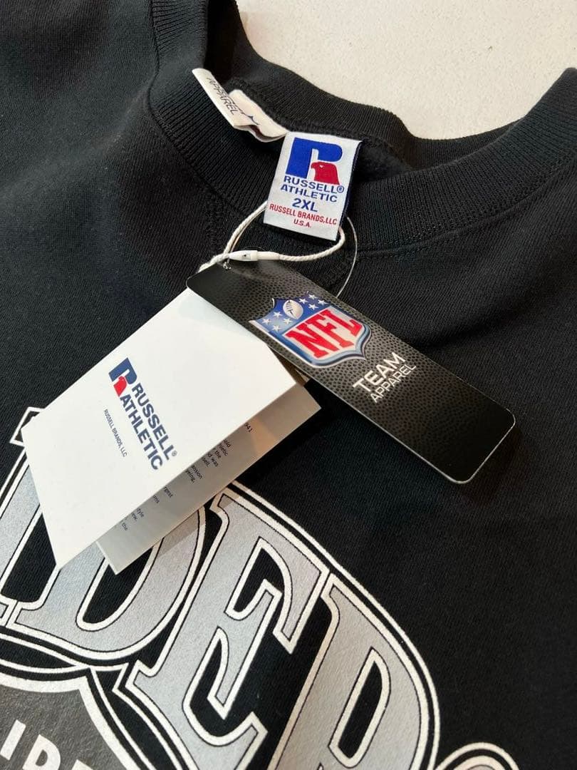 新品NFL RAIDERS コラボRussell ラッセルレイダース黒2XL
