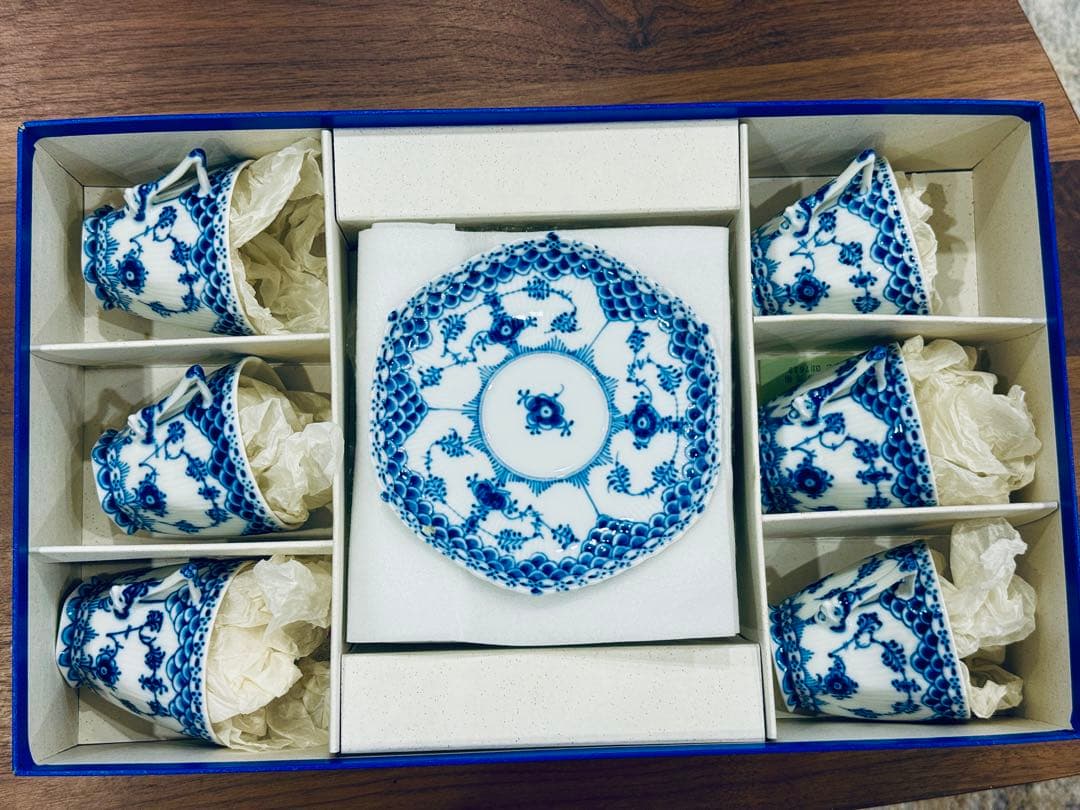 ロイヤルコペンハーゲンティーカップ六脚セット