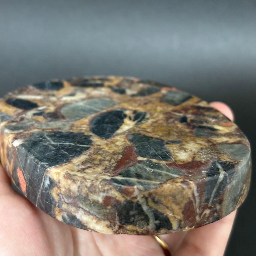 【希少】硯 すずり 天然石 礫岩 花石