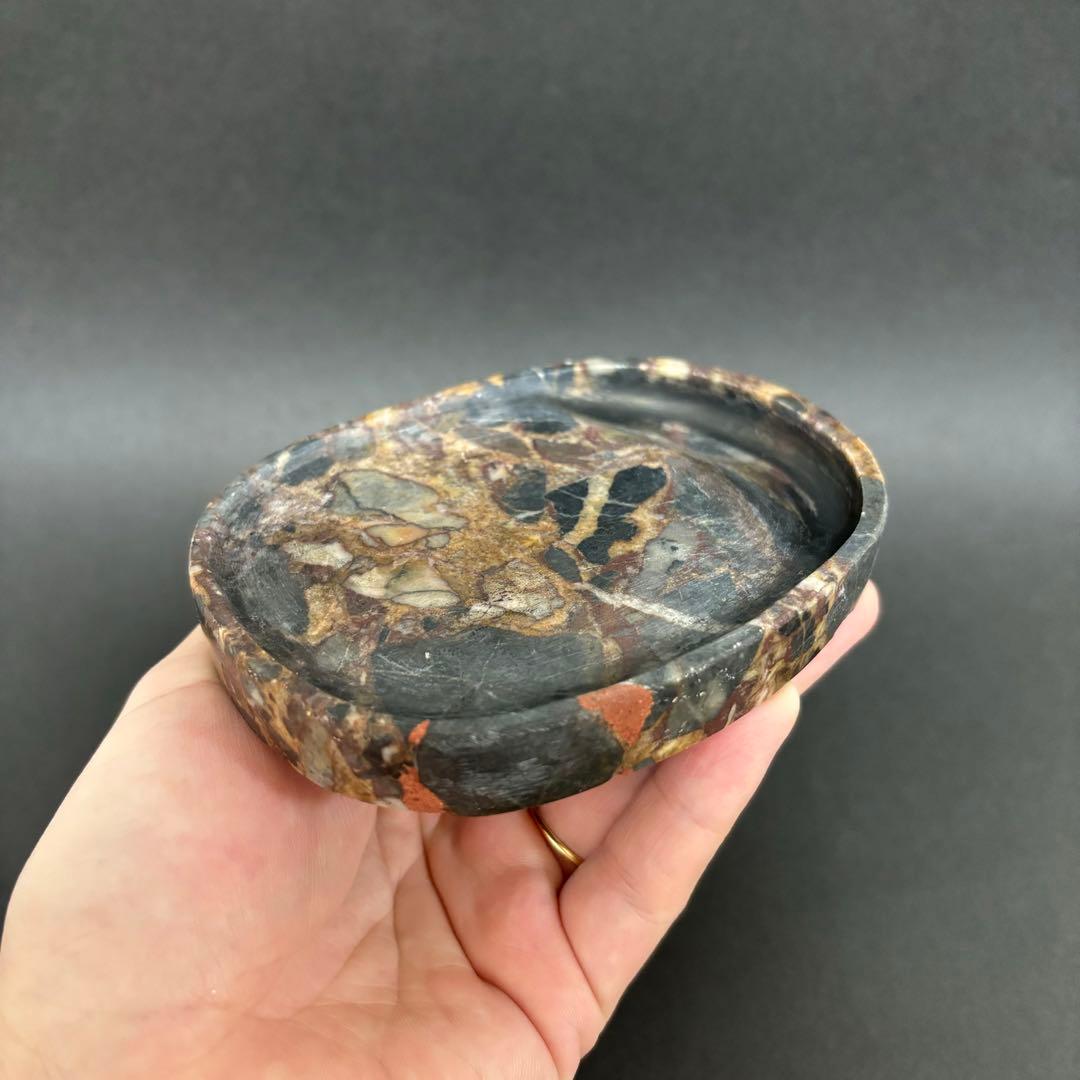 【希少】硯 すずり 天然石 礫岩 花石