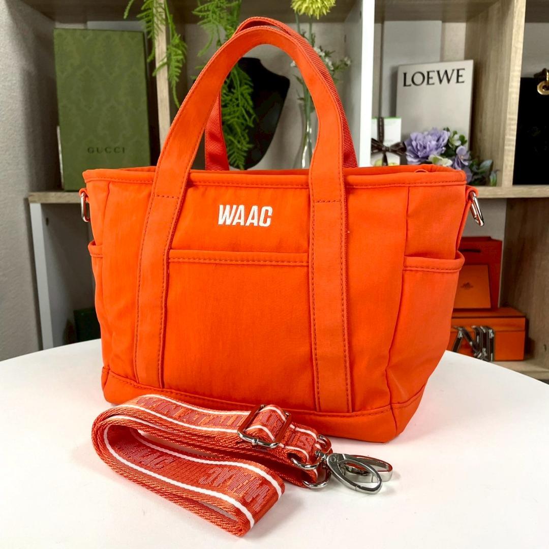 新品 WAAC 2way ゴルフバッグ 刺繍 ロゴ ミニトート