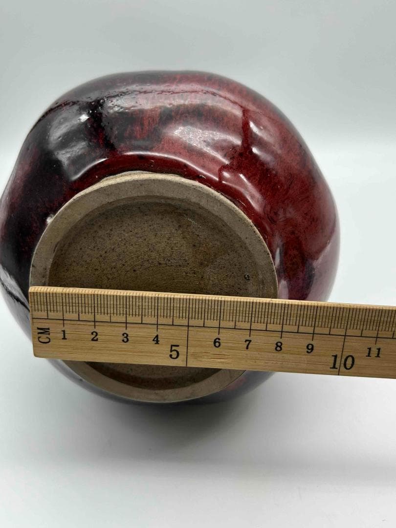 清時代　鈞窯　窯変釉　瓢箪瓶　唐物　古賞物　中国古美術　骨董品(B-96)