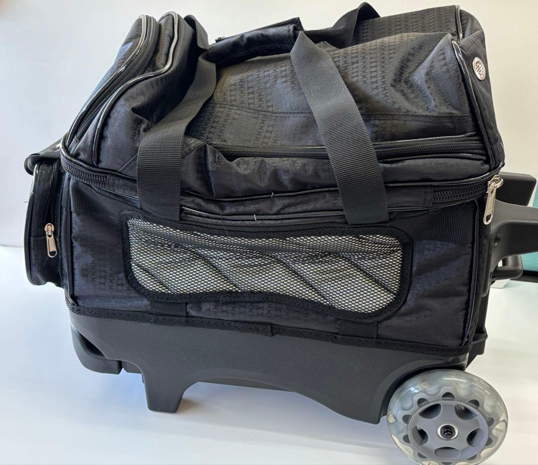 未使用 PRO-AM ボウリング キャリーバッグ ボール2個用 タイヤ付