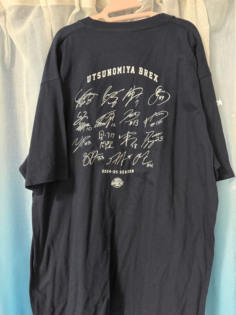 宇都宮ブレックス　THANKYOU Tシャツ #7 小川敦也選手サイン入