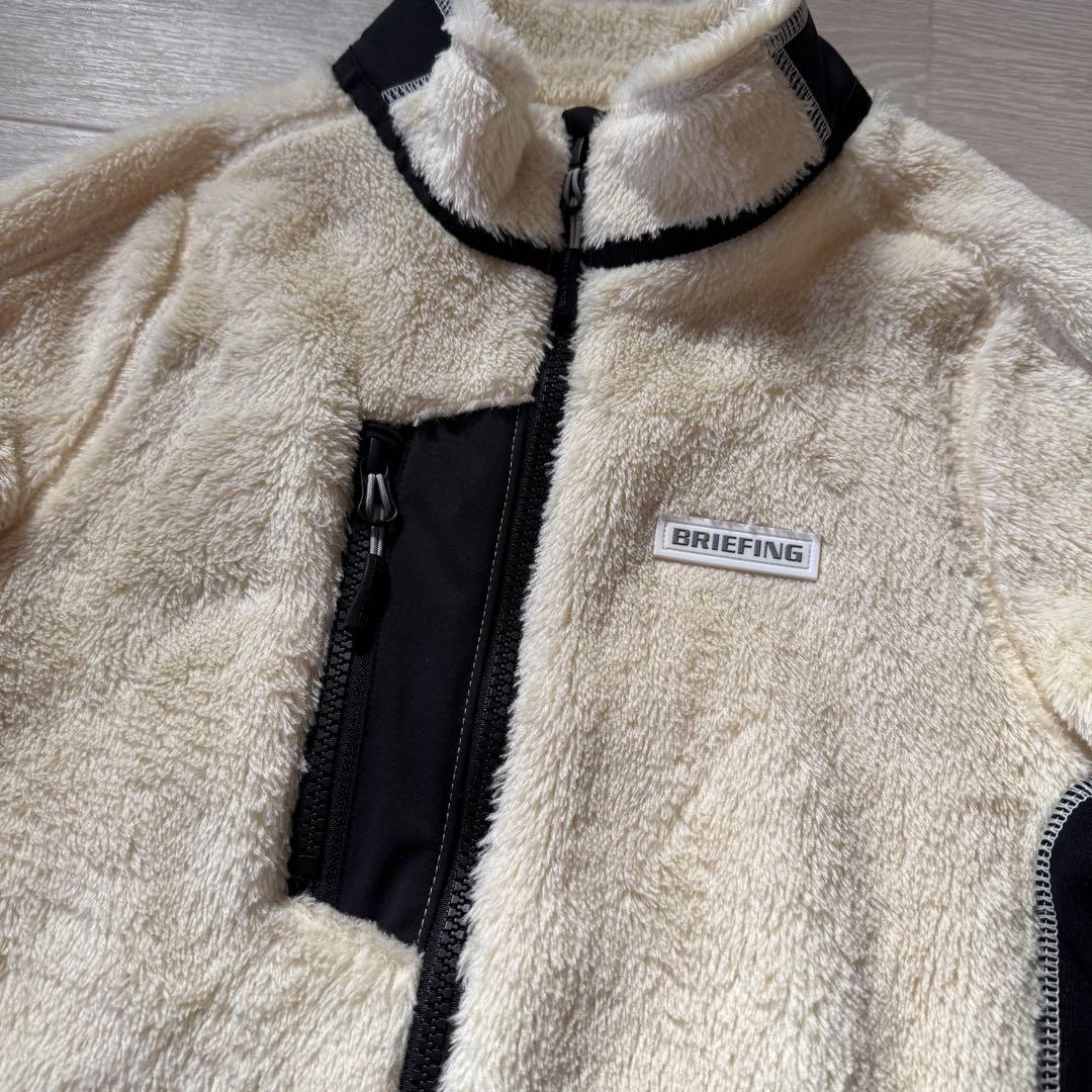 BRIEFING フリースジャケット XS アイボリー　レディース
