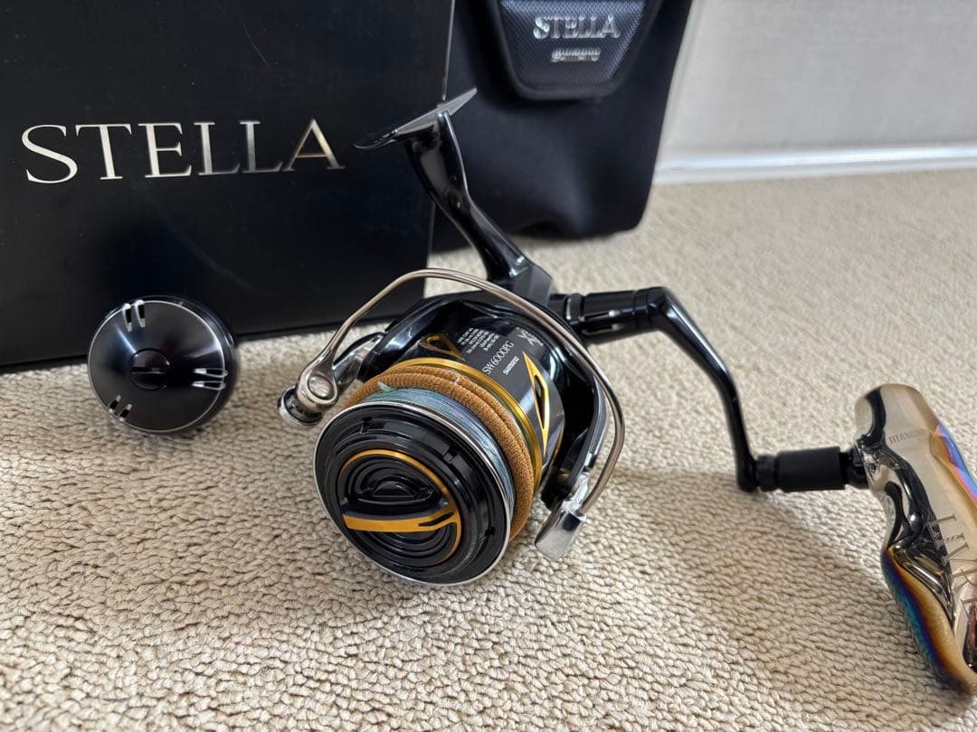 20ステラSW 6000PG 美品 リブレハンドル付き