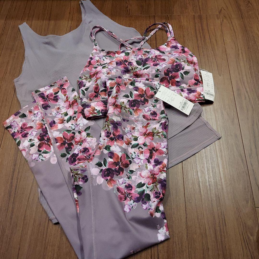 フルオブフラワー　スカーラ　レギンス　モーヴ Mサイズ