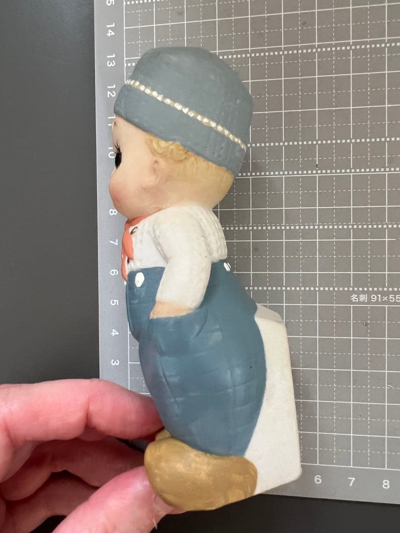 【アンティーク】ドイツ製 グーグリードール 海外作家さんリペイント11cm