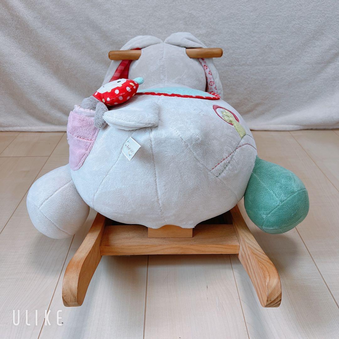 木馬　ベビー　おもちゃ　ニキ　ぬいぐるみ　キッズ　うさぎ　ロッキングチェア