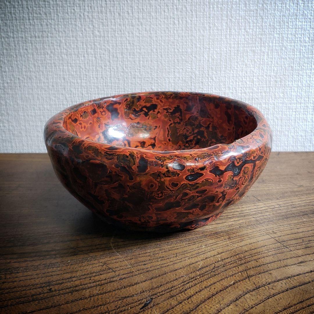 会津塗り　天然木　乾漆鉢　漆器　菓子鉢　小物入れ　会津漆師道具　訳あり　割れ