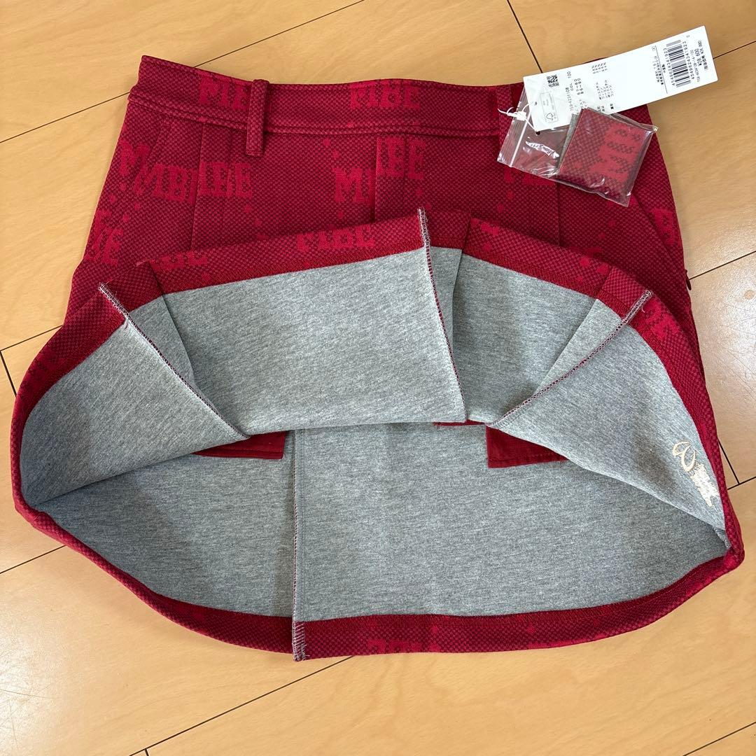 冬用MBE 赤 プリーツスカート Sサイズ