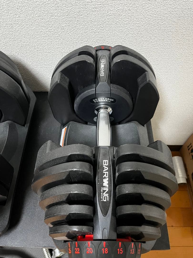 『引き取り限定！』　BARWING 調整式ダンベル　40キロ　×2
