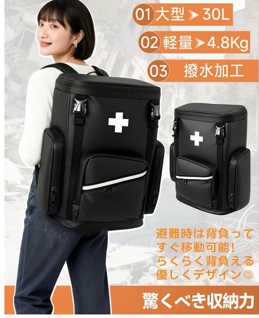 未使用⭐️ 防災グッズ 非常用持ち出しセット 1人用 47点