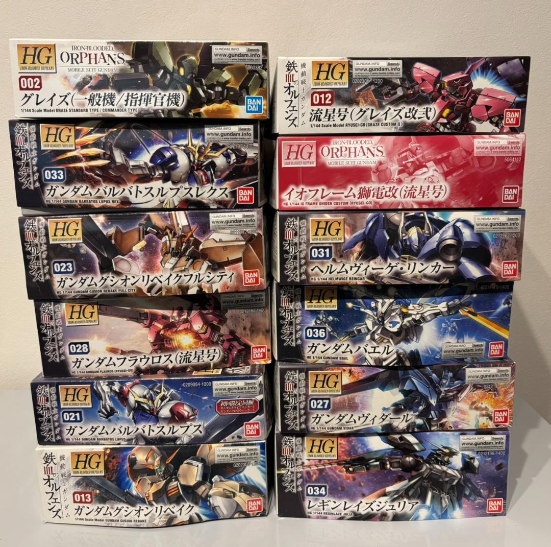 HG 鉄血のオルフェンズ12体まとめ売り　ガンプラ　ガンダム