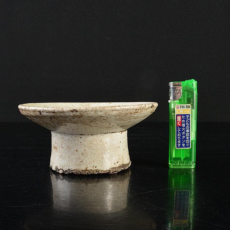 朝鮮美術　李朝　高麗白磁　祭器　C　R6024