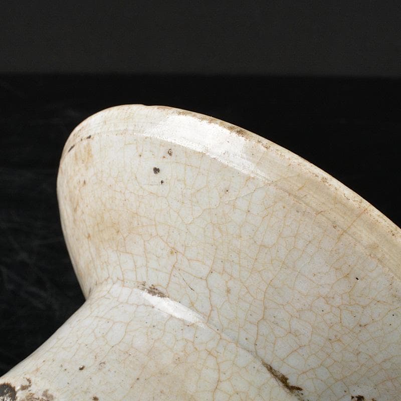 朝鮮美術　李朝　高麗白磁　祭器　C　R6024