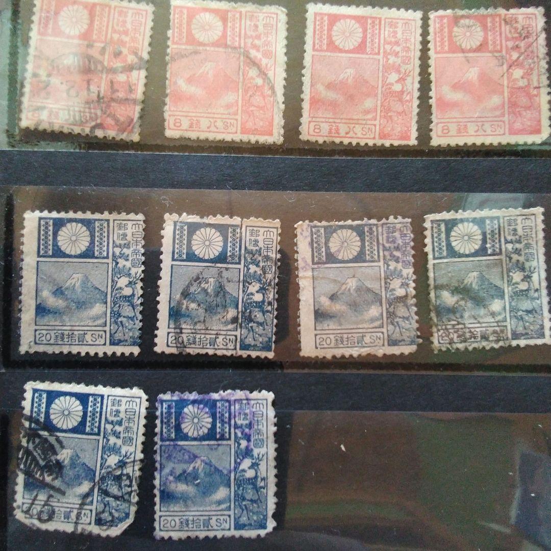 旧版富士鹿切手3種10セット。