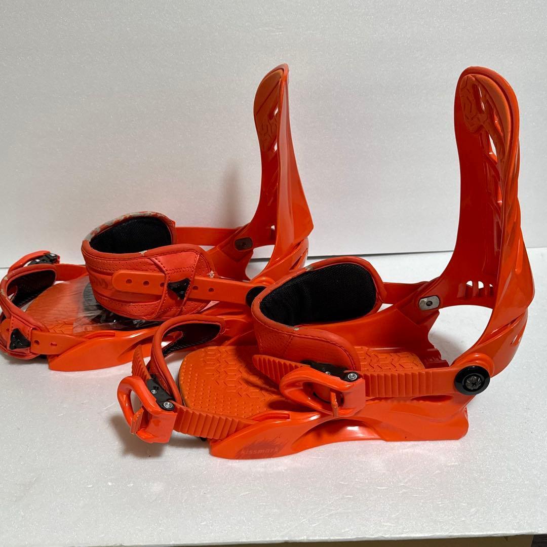 MLサイズ オレンジ スノーボード ビンディング キスマーク