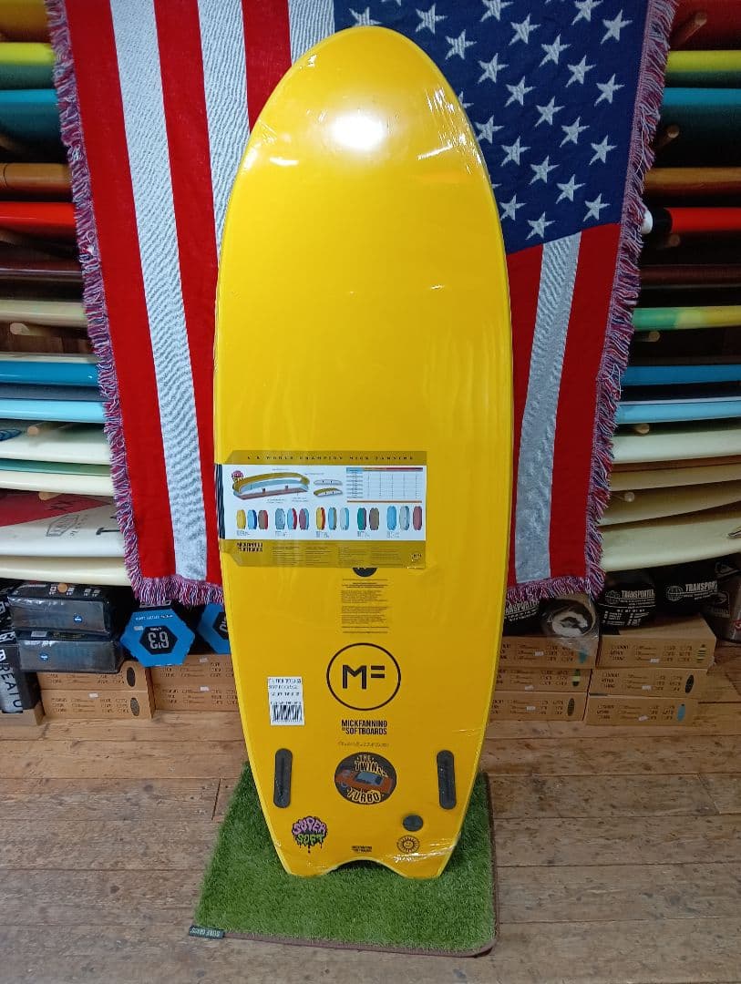 MF ソフトボード　twinturbo ツインフィン　サーフボード　fcs2