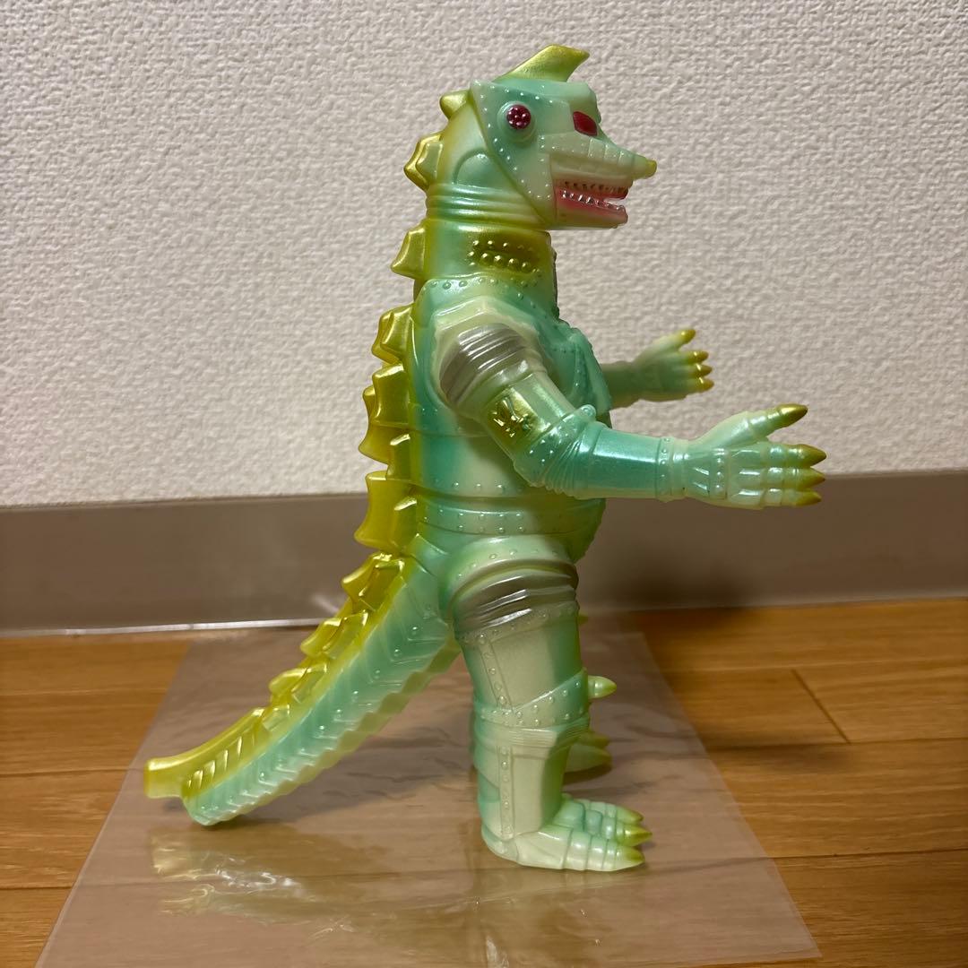 ブルマァク　メカゴジラ　蓄光グリーン　ソフビ　極美品