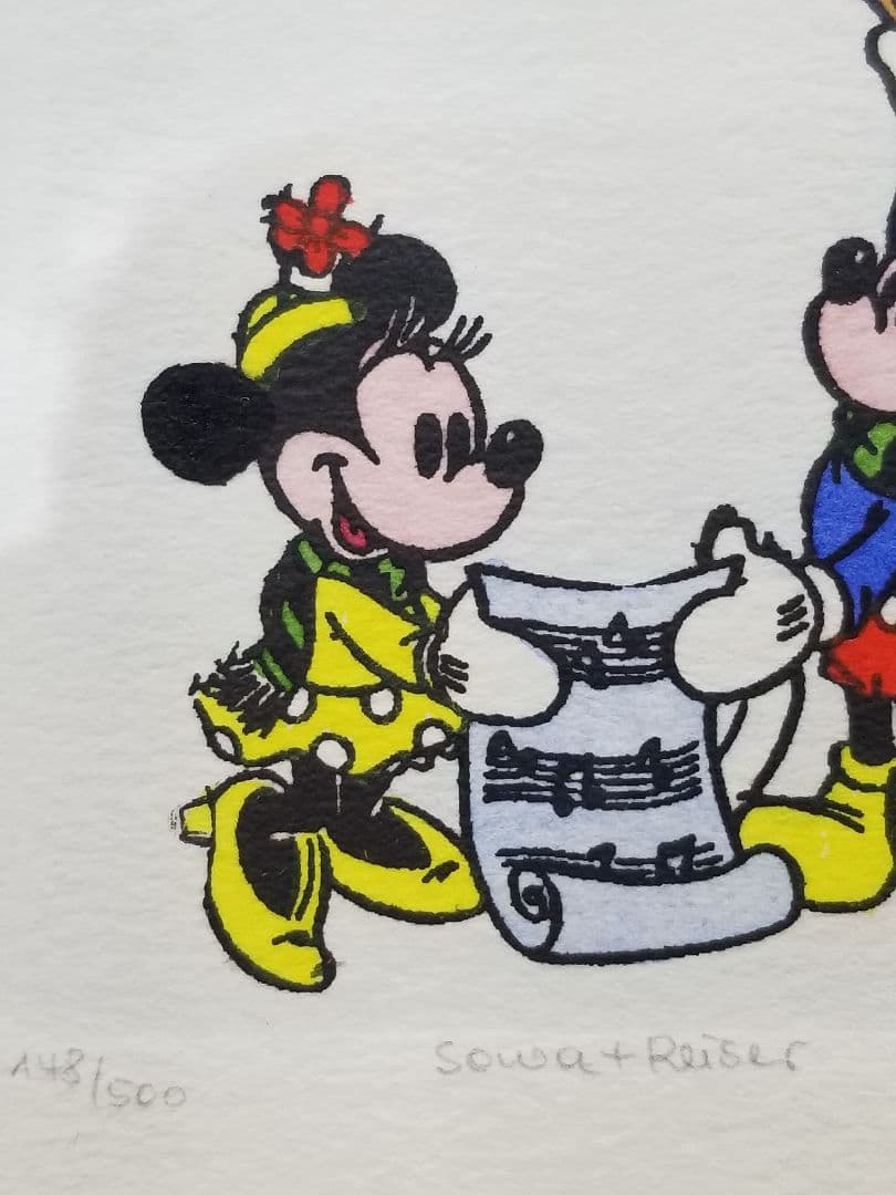 ディズニー ウォルトディズニー ミッキー＆ミニー　絵画