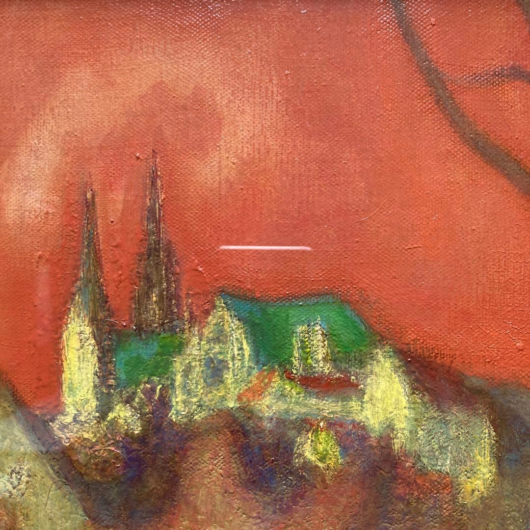 小野末 「聖堂」3F 額縁38.5×44絵￼22.1×27.3cm 紙箱付