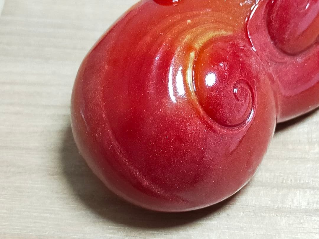 ♥中国　寿山石　獅子　置物　桐箱付き　古玩　骨董品