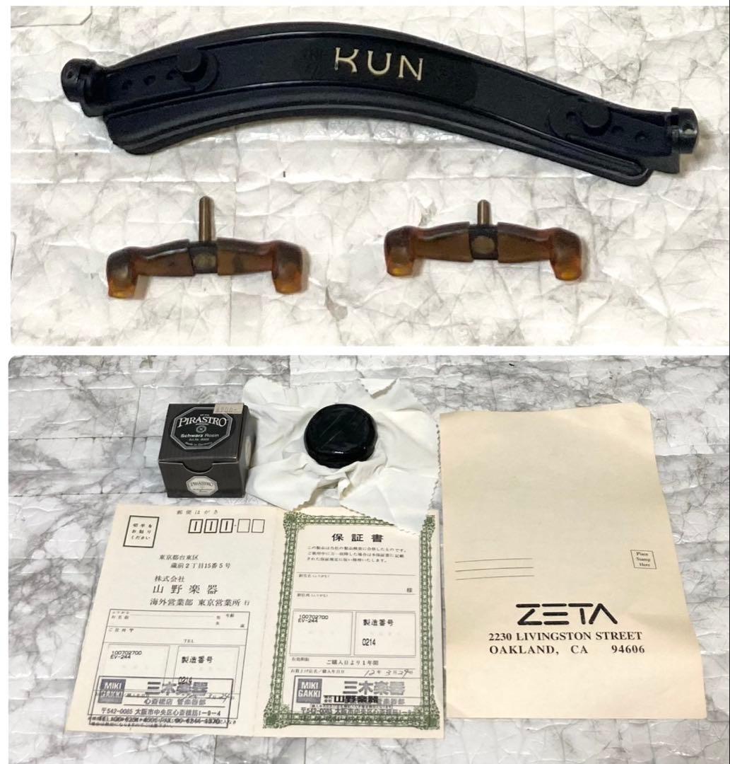 【音出し確認済み 美品】ZETA エレキバイオリン ARCHET KUN 希少