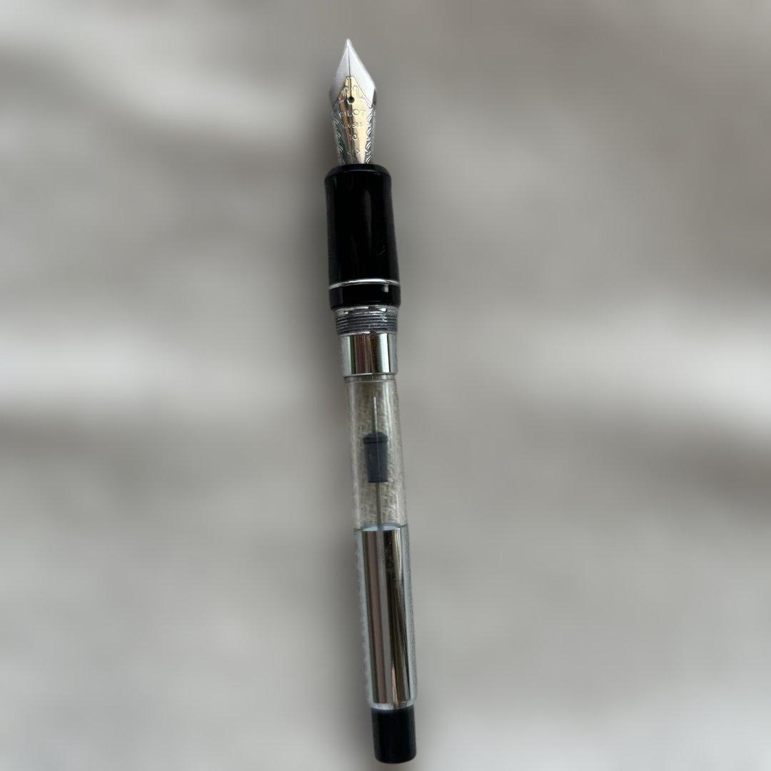 パイロット万年筆　2000年代　14金 細字　バンブー　ブラック