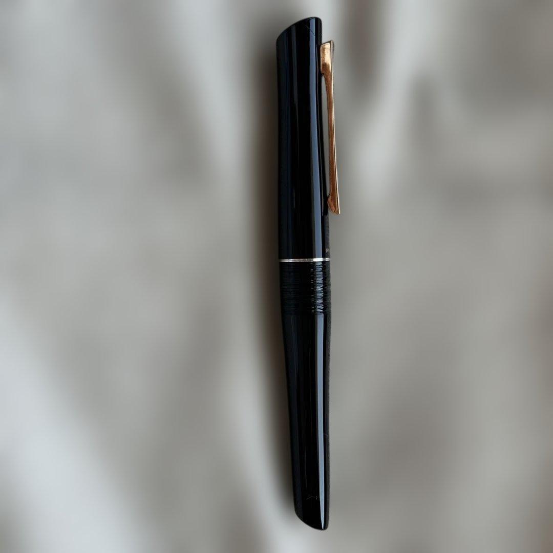 パイロット万年筆　2000年代　14金 細字　バンブー　ブラック