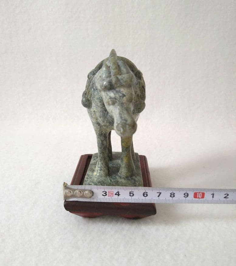 馬 石彫刻 中国 天然石 オブジェ アンティーク