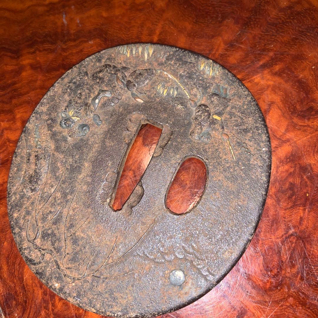 刀　鍔と切羽セット　年代不明品