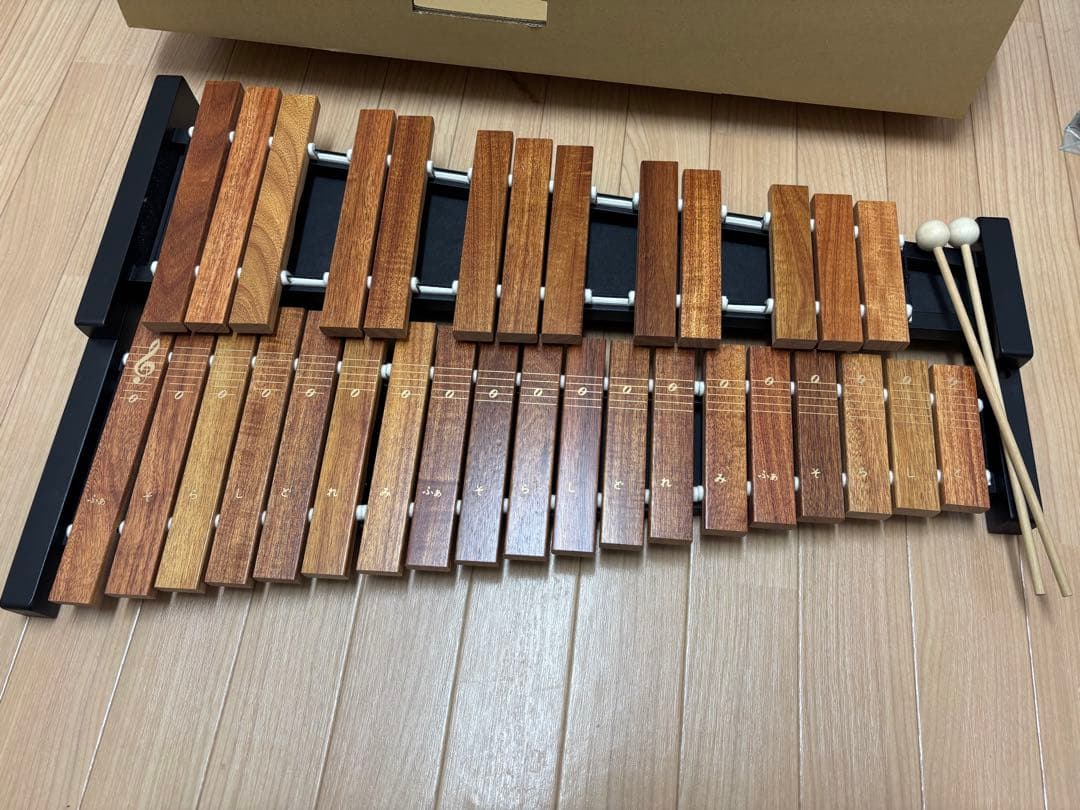 ゼンオン 卓上木琴　シロフォン 32音　ZX-32BK