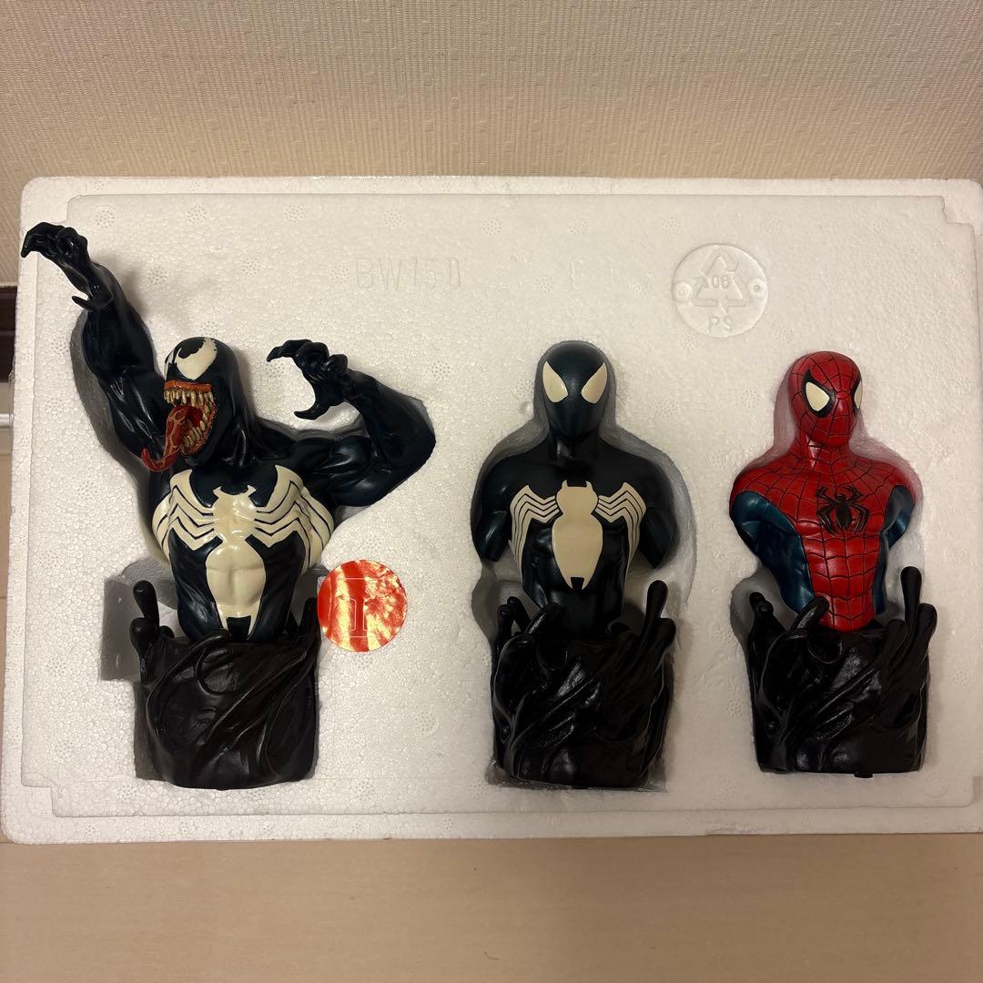 MARVEL スパイダーマン、ヴェノム　Mini-Busts 3体パック