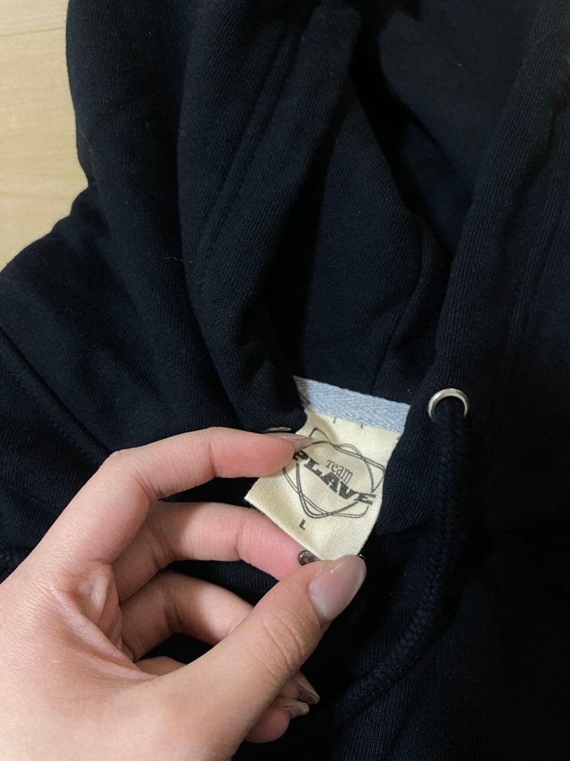 【特典トレカ付き】 TEAM PLAVE HOODIE BLACK L